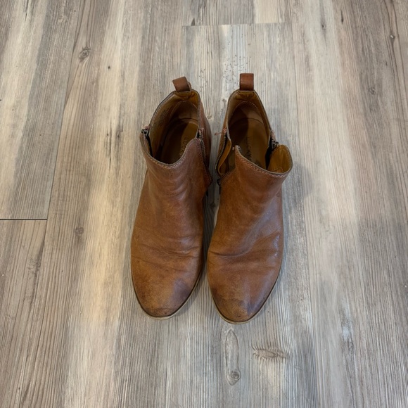 Lucky Brand Double Zip Leather Booties - Picture 2 of 5